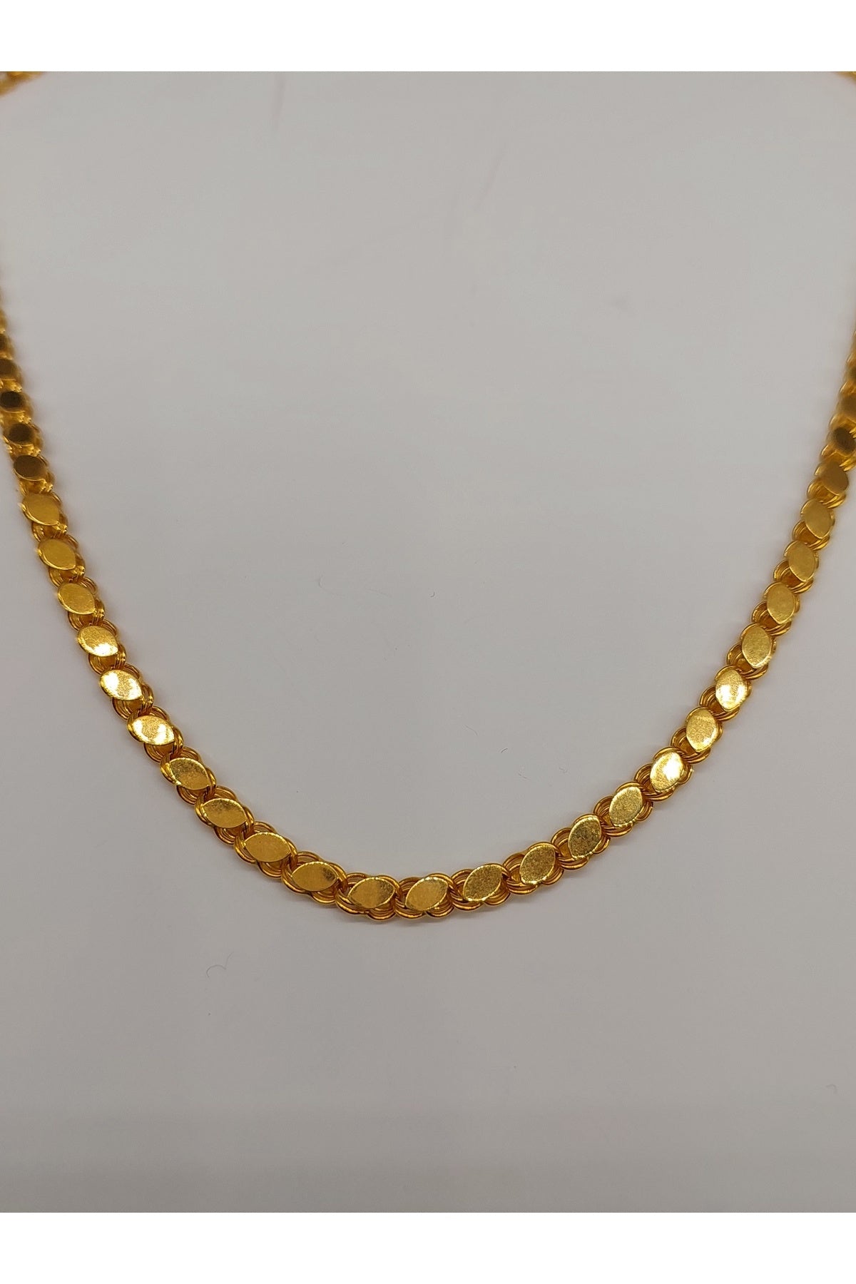 Pullu Halep 14 Ayar Altın Kalın 55cm 4mm Kadın Erkek Zincir Kolye